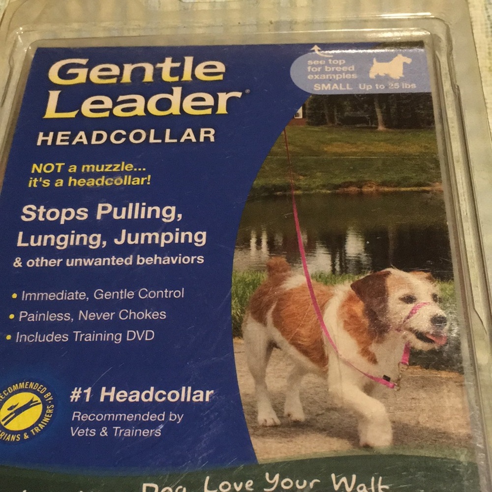 Gentle Leader Dog Headcollar  NEW Includes CD Not a Muzzle Pink Sz Small 0-25lbs - Picture 5 of 7